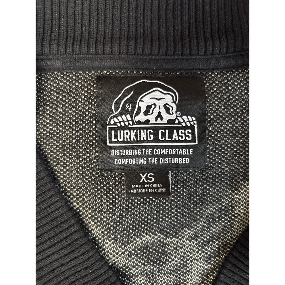 Lurking Class Hot Topic Black Skull Butterfly Cardigan Size XS - Picture 4 of 6